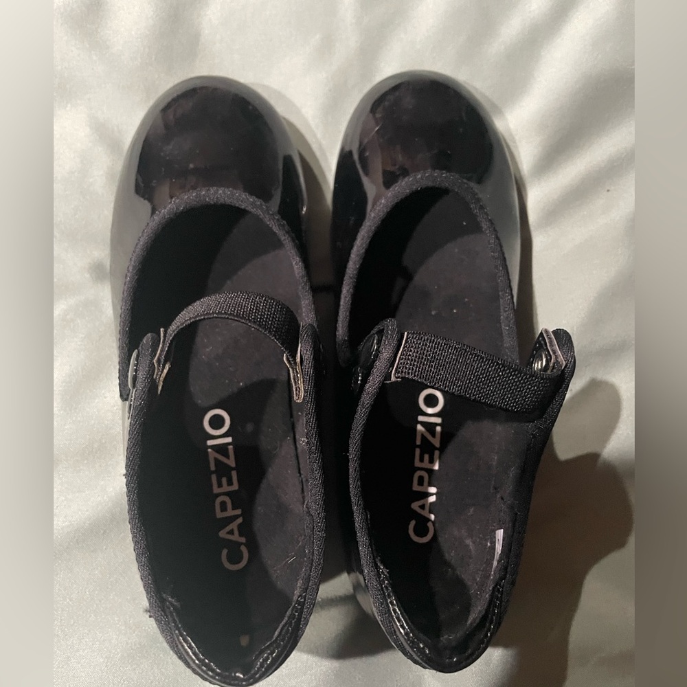 Capezio Kids Glossy Black Tap Shoes